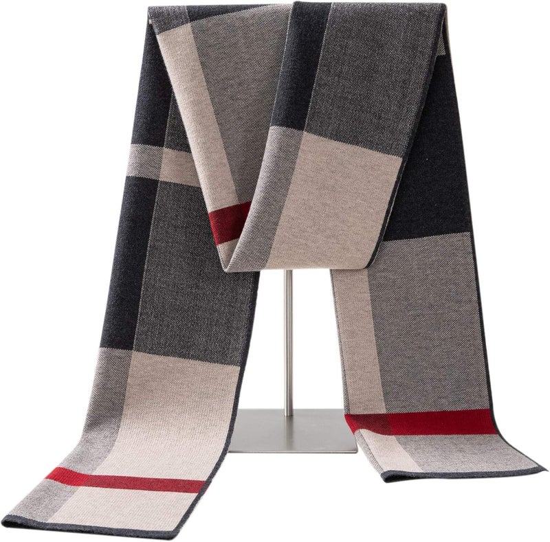 Lallier Men's Merino Wool Scarf, Long Winter Neckwear with Gift Box - Image 1